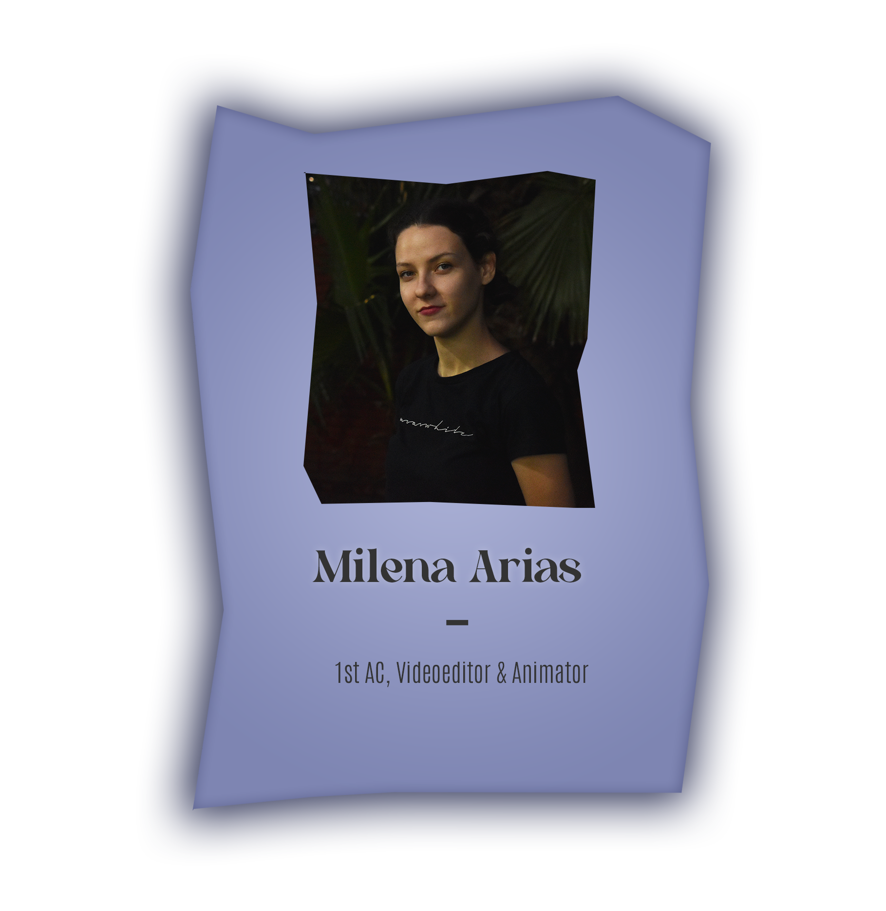 Milena Arias - Filmmaker, Videoeditor and Colorist